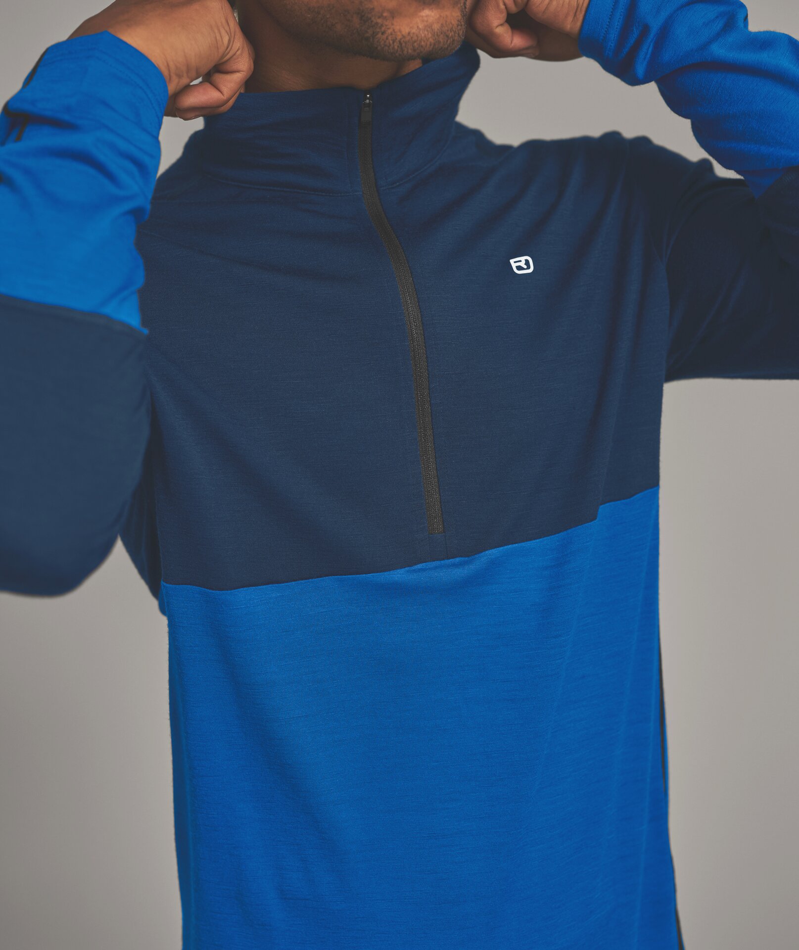 ORTOVOX 185 ROCK'N'WOOL ZIP NECK M | Base Layer long